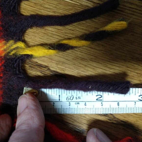 Vintage Faribo Throw Blanket Plaid Red/Black 55" x 53" - Picture 5 of 6